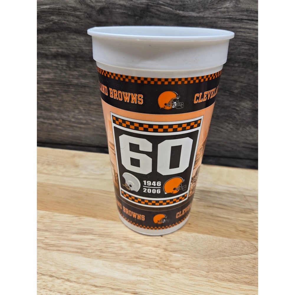 Cleveland Browns 60th Anniversary Stadium Cup 1946-2006 NFL Football Souvenir